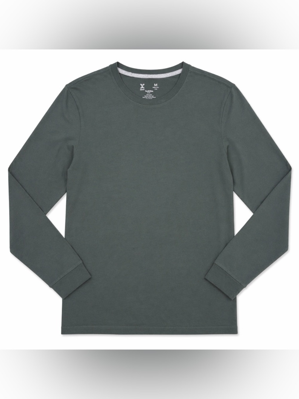 Xersion Olive Long Sleeve T-Shirt Men’s Medium Crew Neck Casual Tee